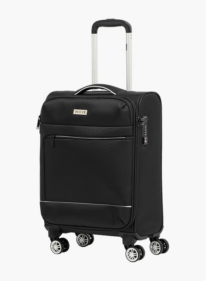 Wave Solid Softcase Trolley Bag With Retractable Handle - Image 1