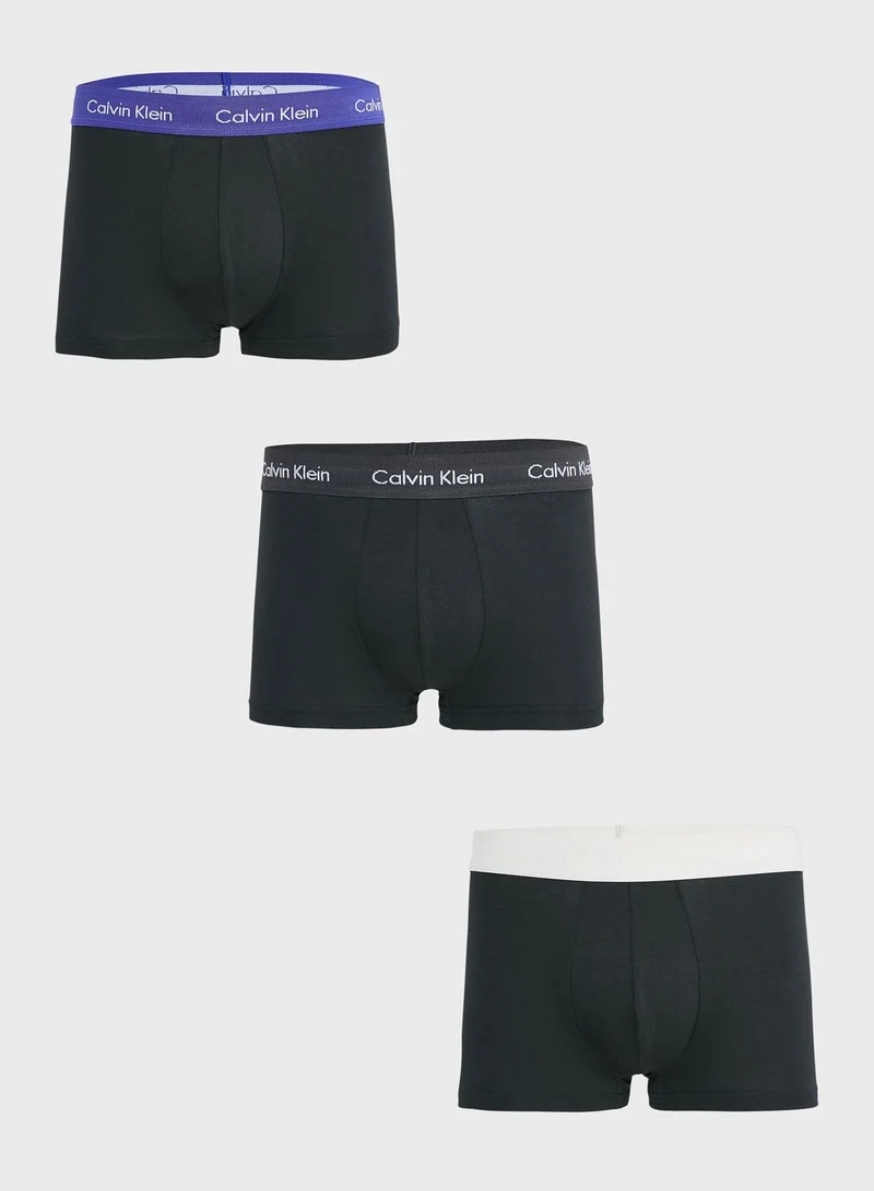 CALVIN KLEIN 3 Pack Logo Band Trunks