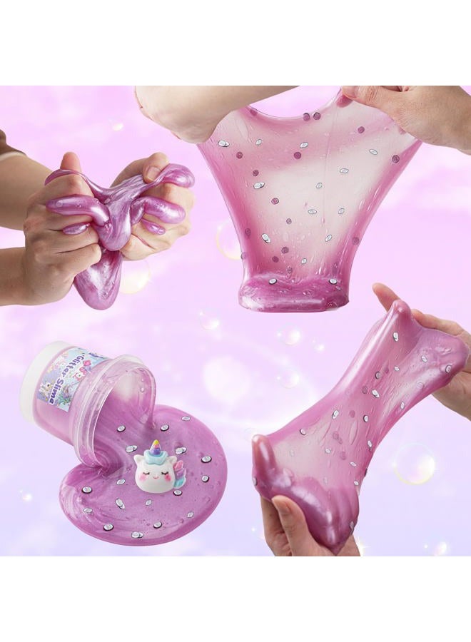 Okaybee Pink & Purple Glitter Water Slime, Non-Sticky Jelly Slime, Sensory Slime Toy for Children, Easter, Halloween, Christmas, Slime Gifts for Girls and Gifts - Image 5