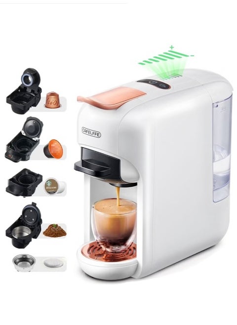 5-In-1 Capsule Coffee Machine,  Hot Cold Automatic Espresso Machine Machine 19Bar Coffee Maker