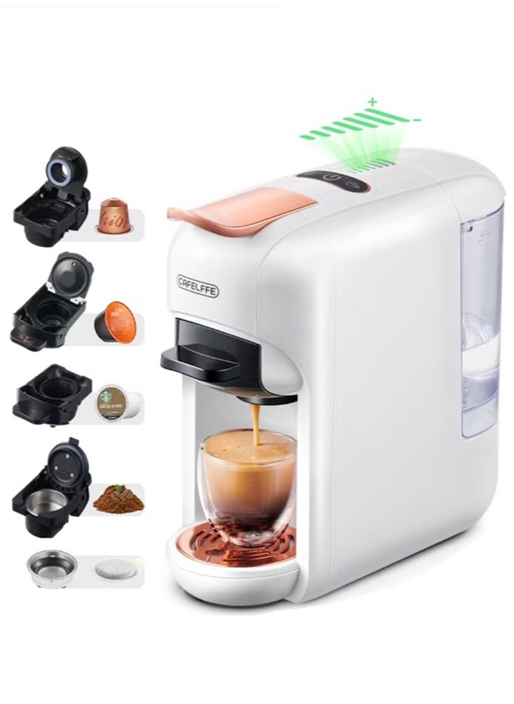 Cafelffe - 5-In-1 Capsule Coffee Machine,  Hot Cold Automatic Espresso Machine Machine 19Bar Coffee Maker - Image 1