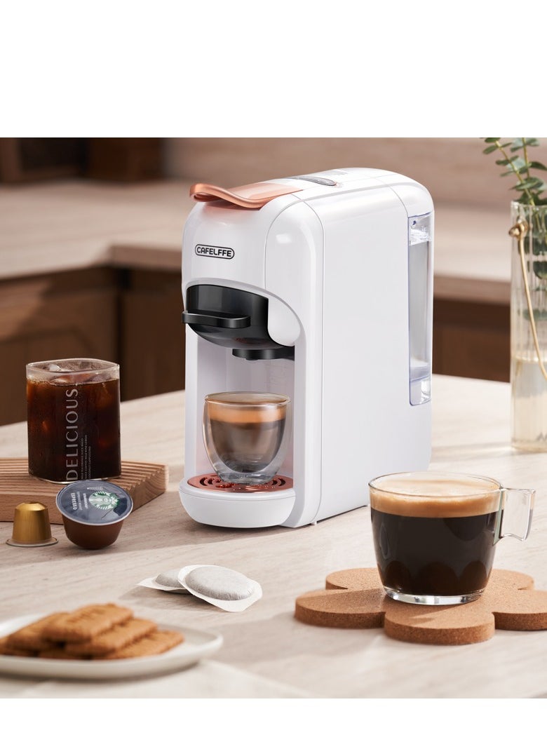 Cafelffe - 5-In-1 Capsule Coffee Machine,  Hot Cold Automatic Espresso Machine Machine 19Bar Coffee Maker - Image 1