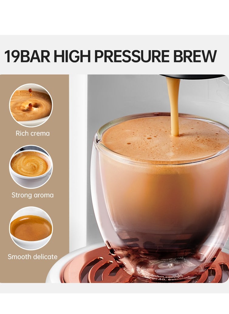 Cafelffe - 5-In-1 Capsule Coffee Machine,  Hot Cold Automatic Espresso Machine Machine 19Bar Coffee Maker - Image 1