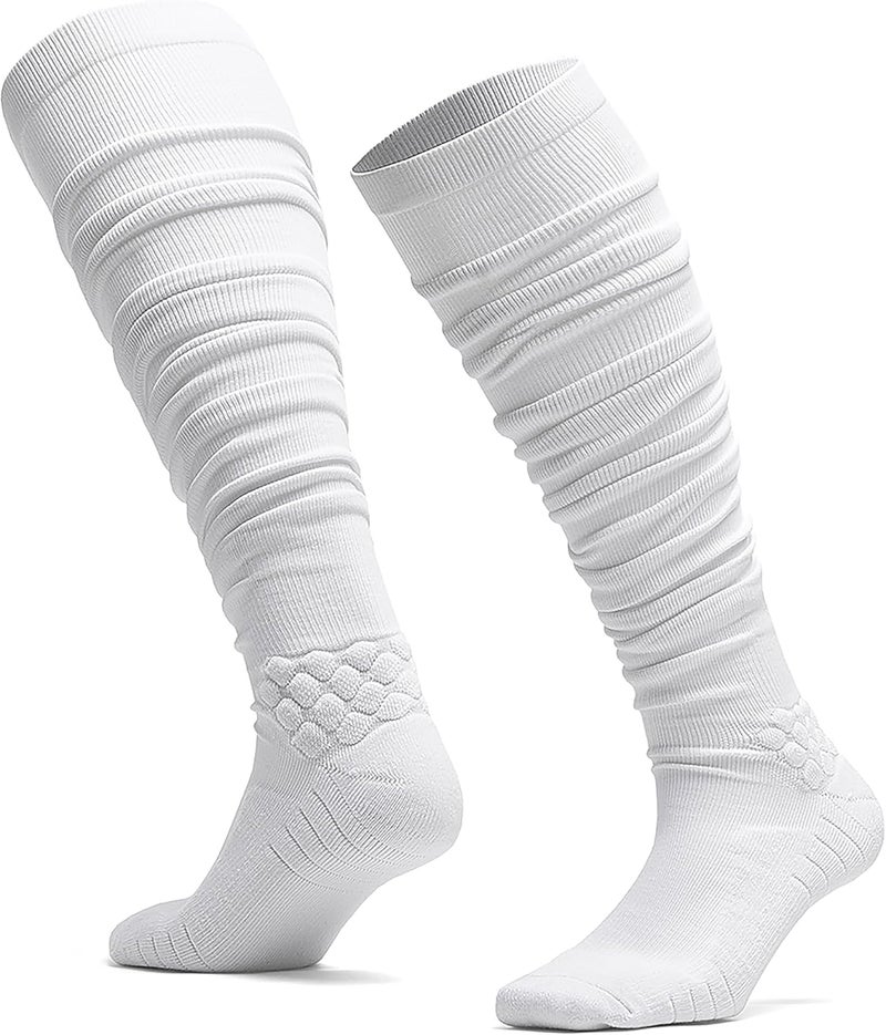 HZYH Extra Long Football Socks for Men & Boys - Cushioned Compression Athletic Socks for Soccer, Running, Sports & Gym Performance - Image 1