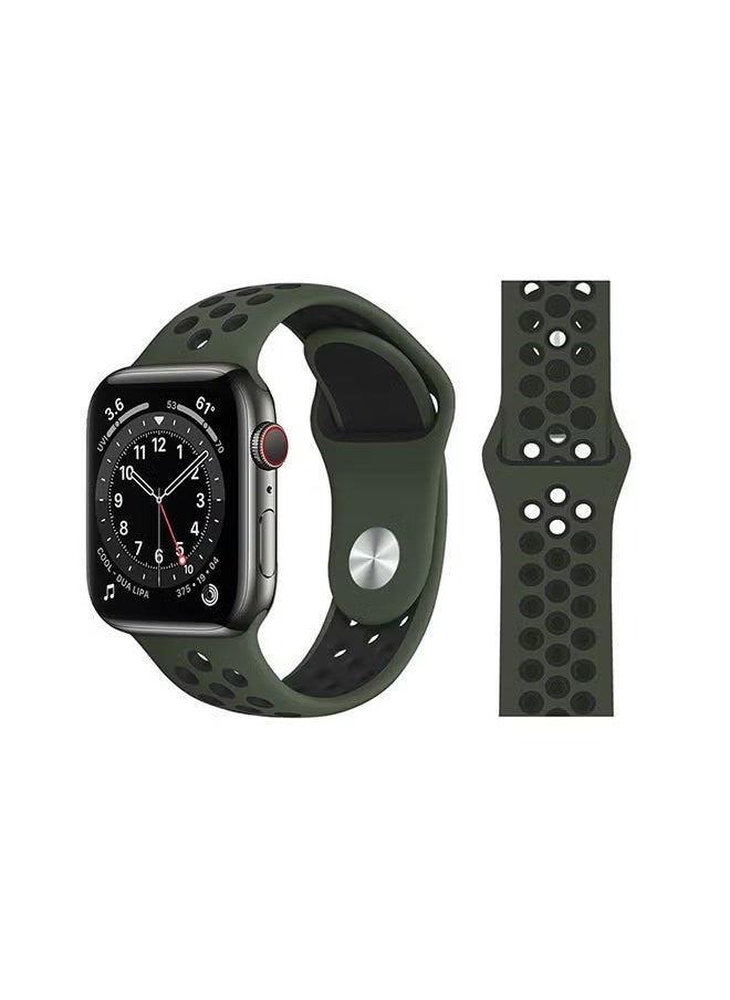 PROMASS - Replacement Band For Apple Watch Series 6/SE/5/4/3/2/1 Army Green - Image 1