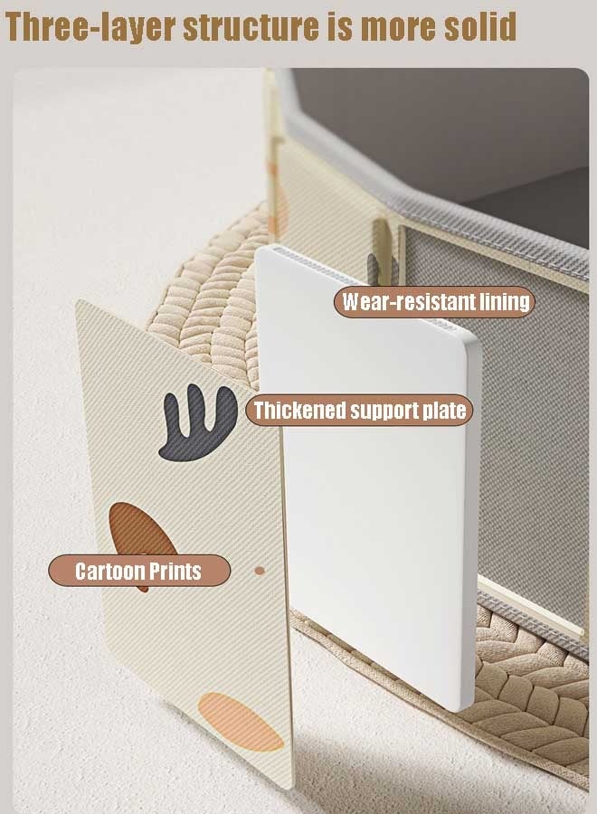 إيزي سو حوض كرات للأطفال والحيوانات الأليفة، حوض كرات قابل للطي ومحمول، حوض كرات مزدوج من قماش أكسفورد، حوض كرات دائري للأطفال، لعبة داخلية وخارجية، حوض كرات مثالي للبنات والأولاد (بدون كرات) - Image 5