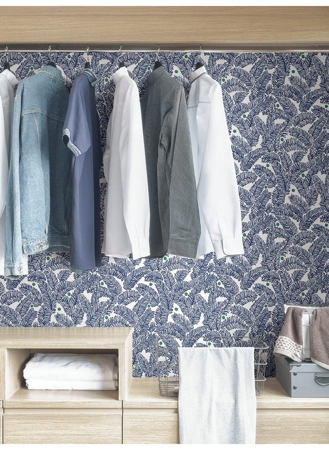 NuWallpaper Navy Fernanda Peel & Stick Wallpaper  - Image 5