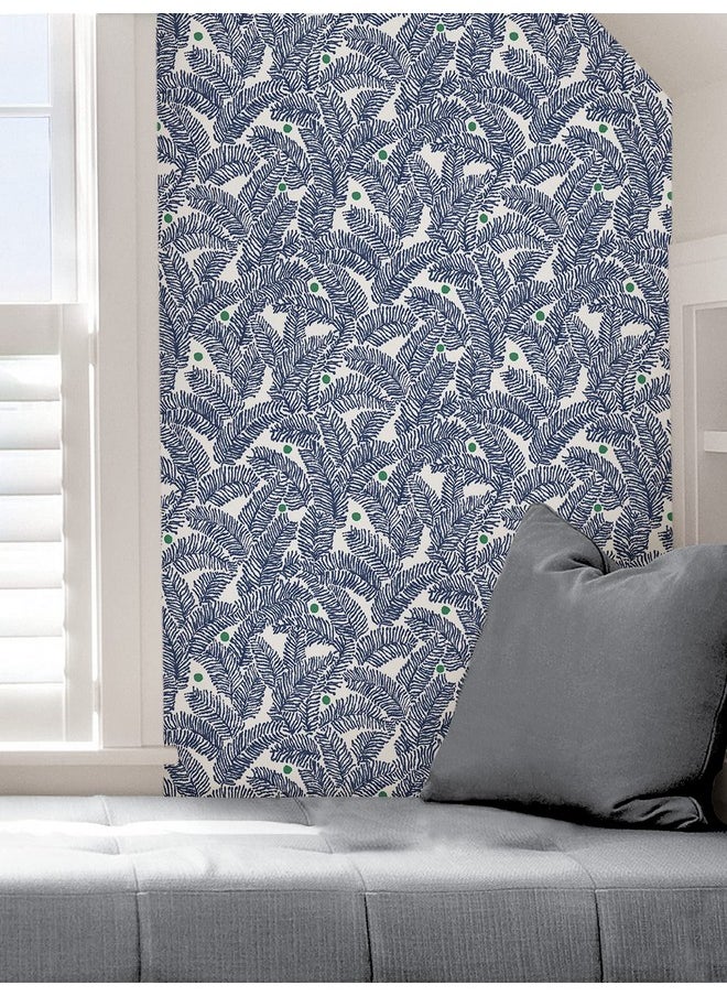 NuWallpaper Navy Fernanda Peel & Stick Wallpaper  - Image 3
