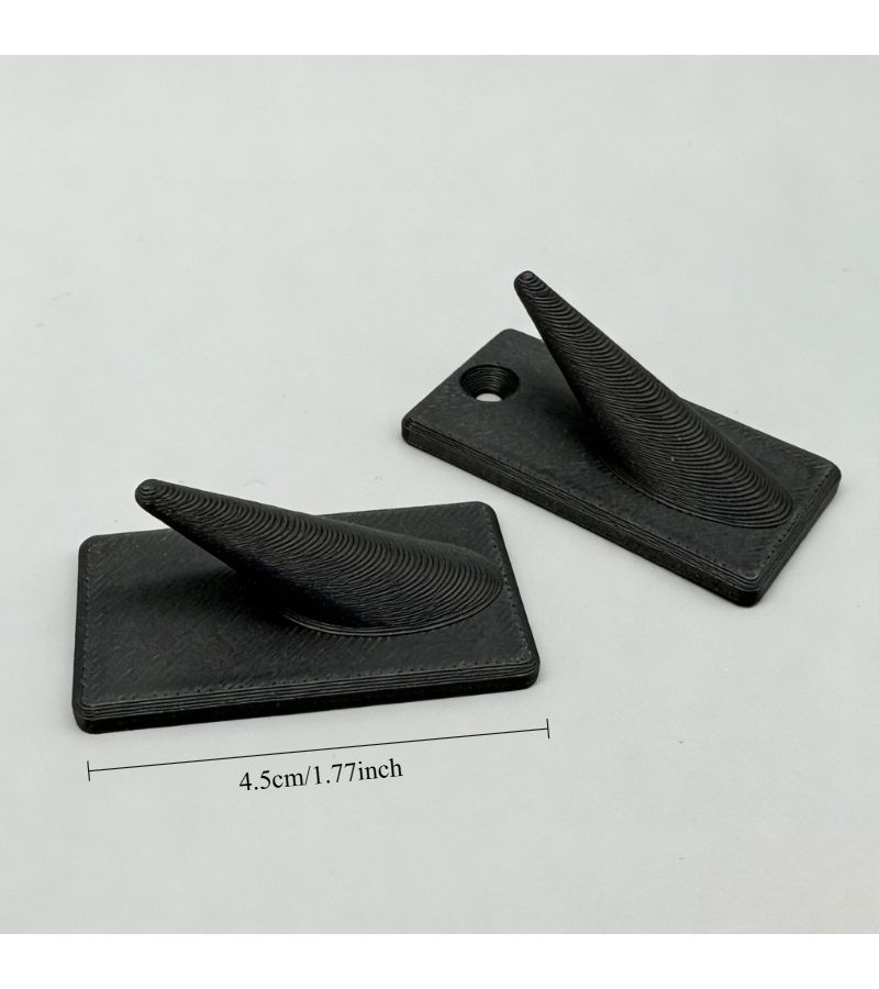 White Bathroom Hooks Wall Mount Screw Fixing Towel Hangers One Pair - Image 5