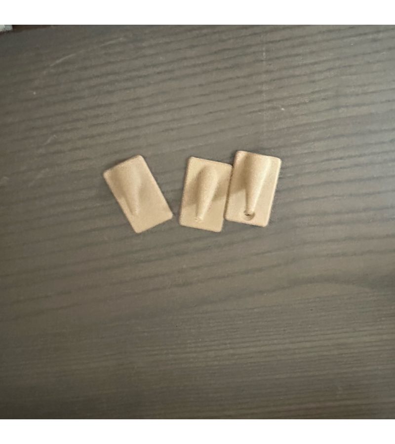White Bathroom Hooks Wall Mount Screw Fixing Towel Hangers One Pair - Image 4