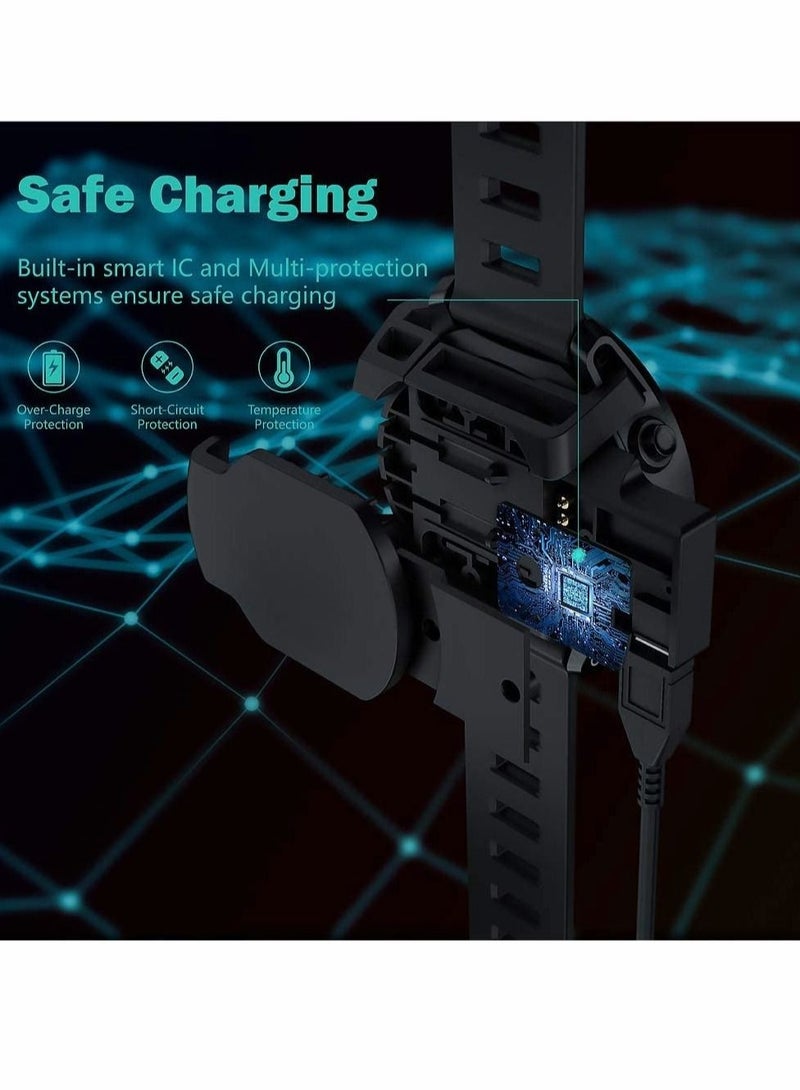 Captaintech Smartwatch Charger for Garmin Fenix 3, for Fenix 3 Sapphire, for Fenix 3 HR, for Quatix 3, for Tactix Bravo, for D2 Bravo Smartwatch, USB Charging Cable Clip 3.3ft 100cm, Fitness Tracker Accessories - Image 4