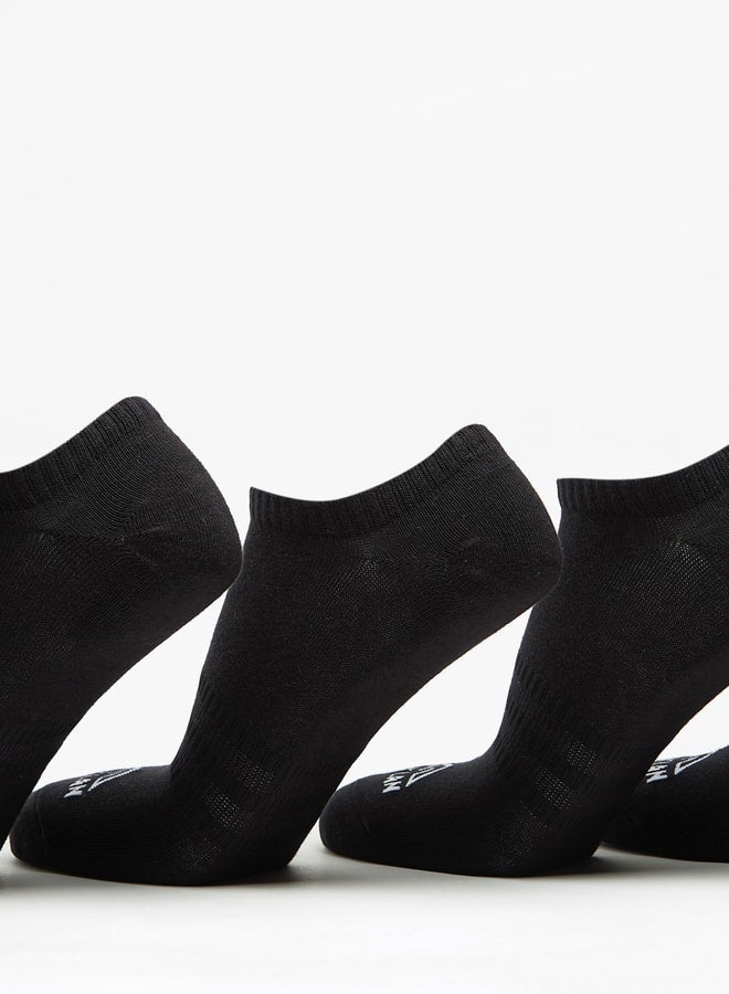 OAKLAN Men's Logo Print Ankle Length Sports Socks - Set of 5 - Image 4