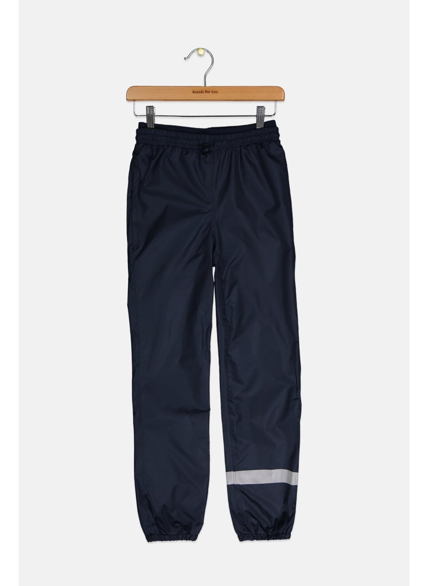 Tchibo - Kids Girl Textured Pull On Rain Pants, Navy - Image 1