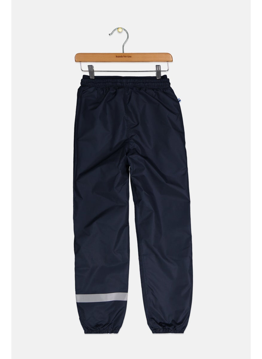 Tchibo - Kids Girl Textured Pull On Rain Pants, Navy - Image 1