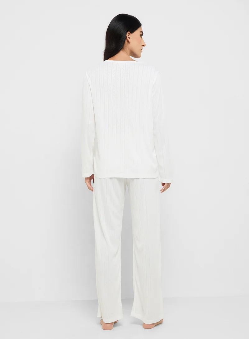 ايلا Top & Pant Pyjama Set