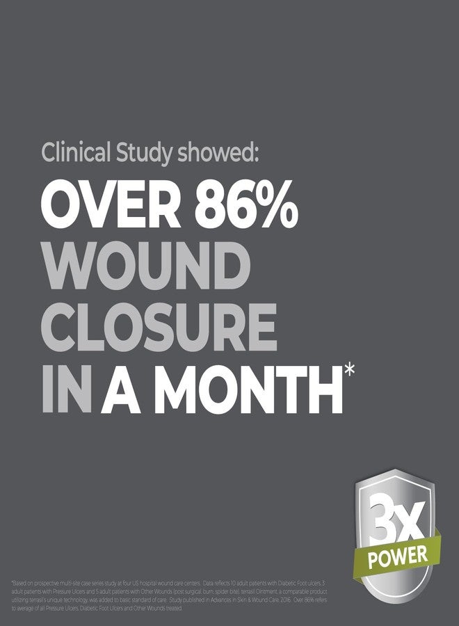 Terrasil تيراسيل للعناية بالجروح 3X - مرهم شفاء الجروح، حماية من العدوى لقرحات الفراش، قرحات الضغط، الفقاعات، الجروح، الحروق والإسعافات الأولية. مختبر من قبل أطباء الجلد، معتمد كخالي من مسببات الحساسية (0.5 أونصة) - Image 5