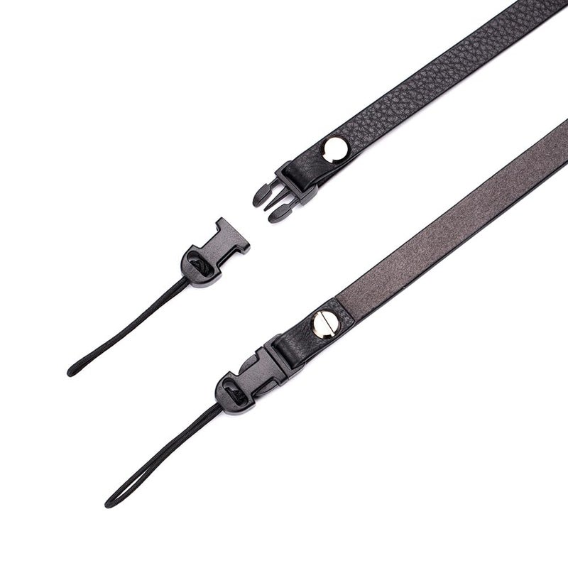 DBZZ Vintage Minimalist Leather Camera Neck Shoulder Strap For Ricoh GRII GRIII GRIV For Leica X1 For Fuji X-half X100VI (Black) - Image 4