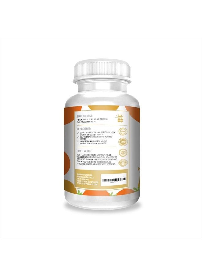 Actif Height Boost Mega Support for Height Growth with 10+ Factors, Height Supplement for Kids and Teens, 60 Gummies, Strawberry Flavor, Get Tall Fast Formula - Image 2