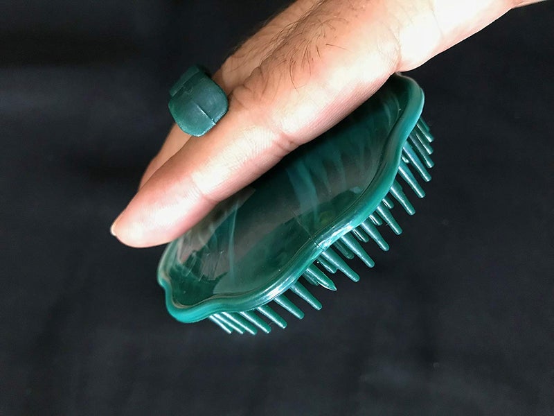 LJL Traders Round Shape Multicolour Hair Comb for massaging or Shampooing (Pack of 3) - Image 3