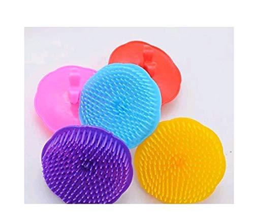 LJL Traders Round Shape Multicolour Hair Comb for massaging or Shampooing (Pack of 3) - Image 5