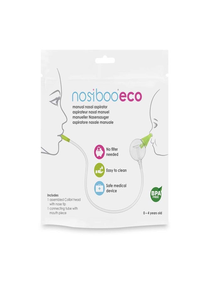 Nosiboo Eco Baby Nasal Aspirator/Nose Sucker - Silent, Portable Nose Cleaner - Mouth-Operated Nose Suction Power - Image 2