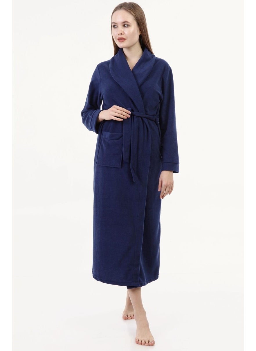 Likapa Long Shawl Collar Fleece Dressing Gown 226  - Image 1