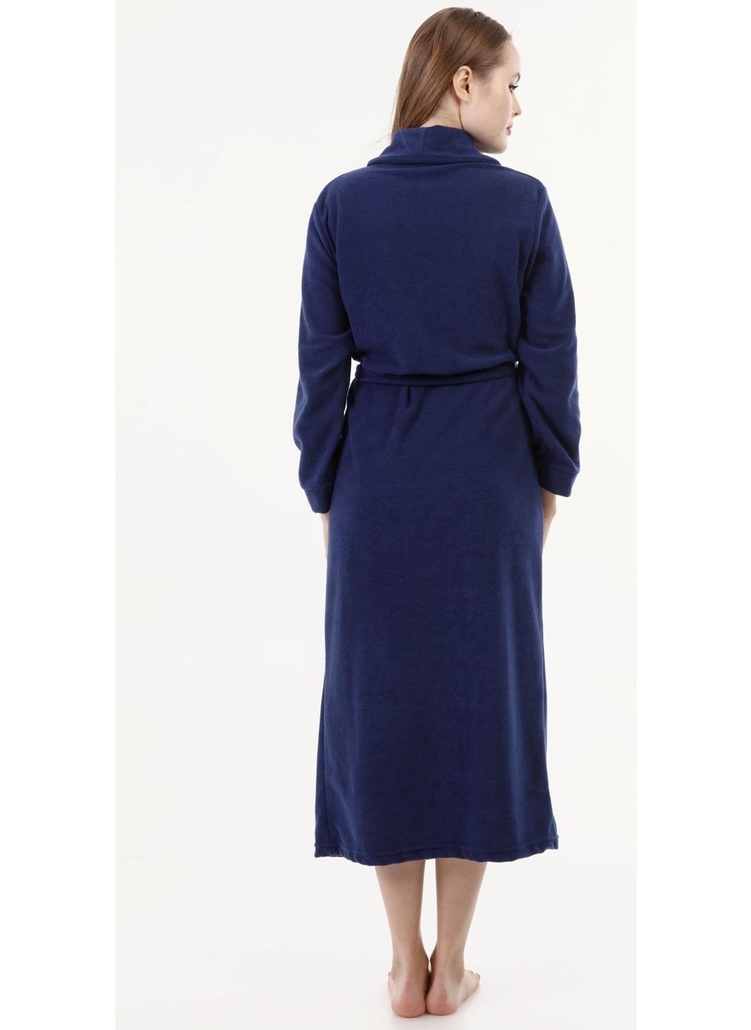 Likapa Long Shawl Collar Fleece Dressing Gown 226  - Image 4