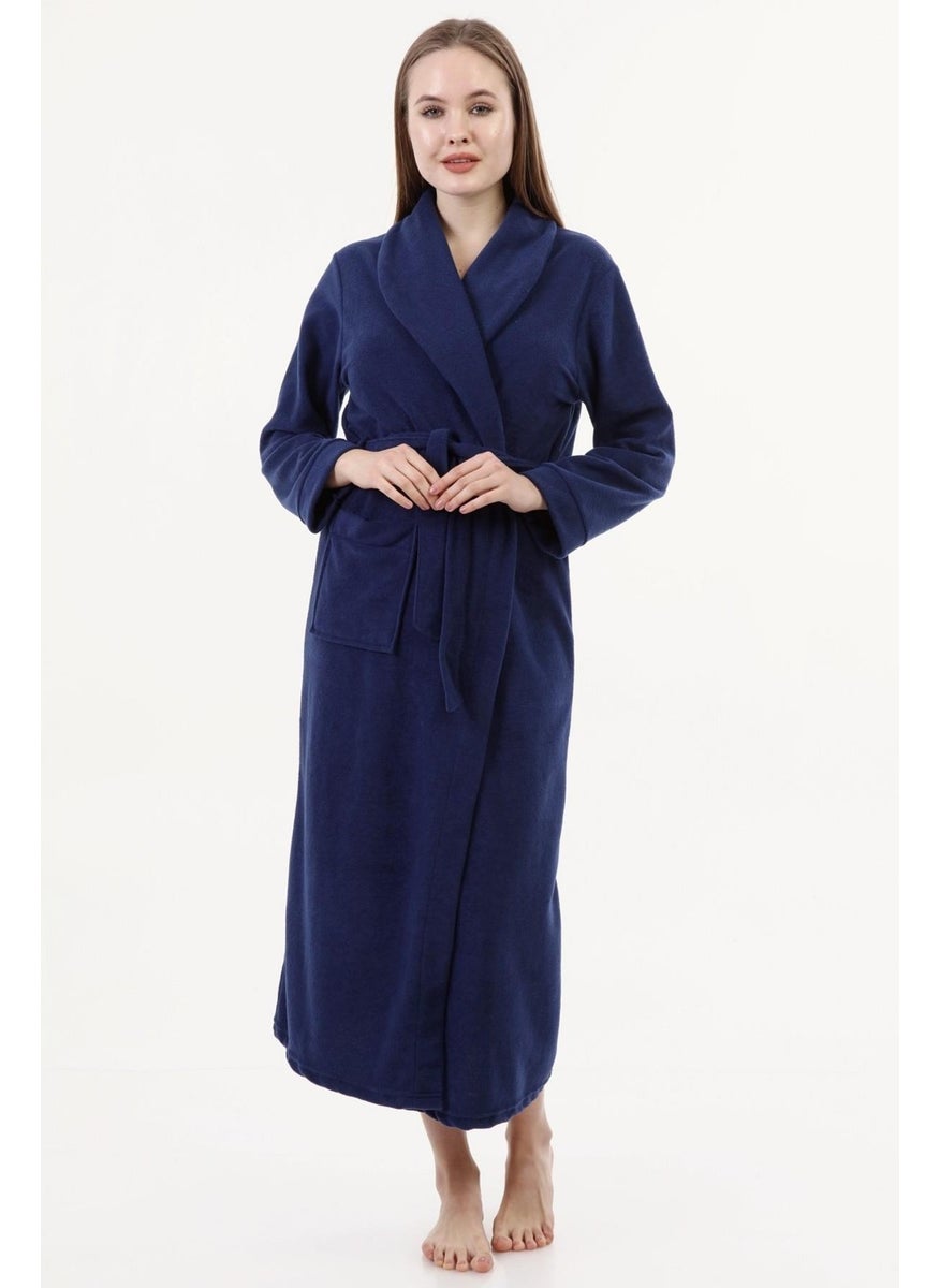 Likapa Long Shawl Collar Fleece Dressing Gown 226  - Image 2