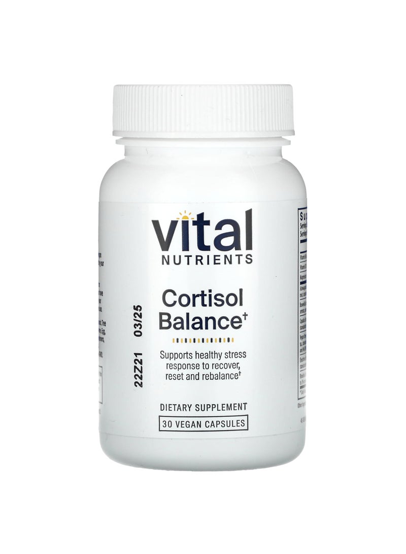 Vital Nutrients Cortisol Balance, 30 Vegan Capsules