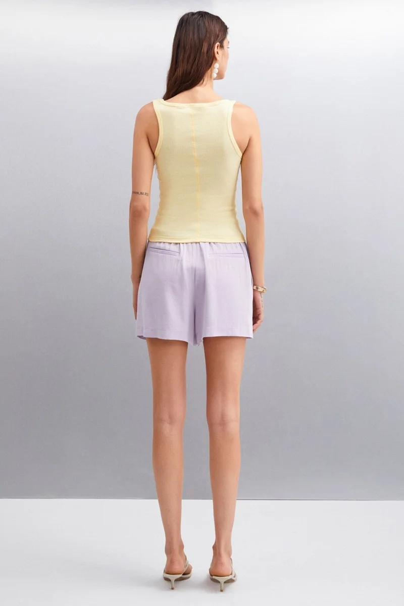 GRIMELANGE MARINETTE Women's Regular Greymelanj - Yellow Tank Top