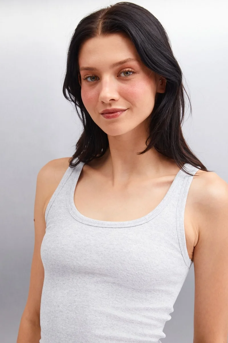 GRIMELANGE MARINETTE Women's Regular Greymelanj - Yellow Tank Top