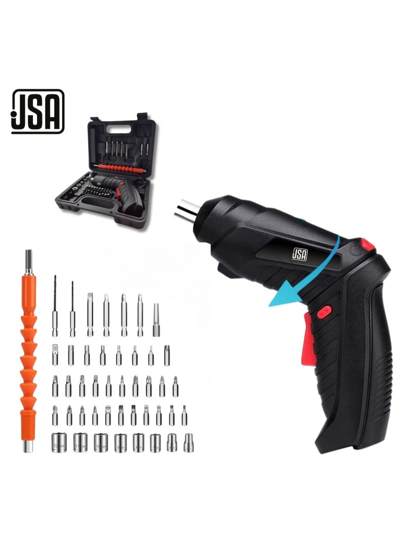 JSA "3.6V Foldable cordless Screwdriver with Flashlight, JSA _70071 – The Ideal Tool for Household Tasks": 