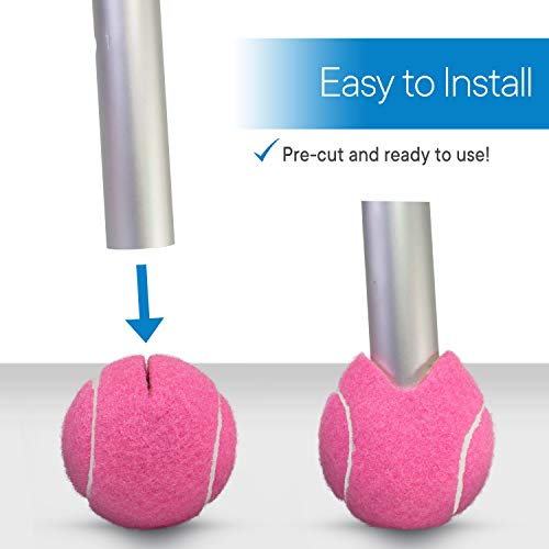 RMS Walker Glide Balls - A Set of 4 Balls with Precut Opening for Easy Installation, Fit Most Walkers (Pink) - Image 2
