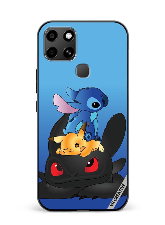 VR CREATIVE Protective Case Cover For Infinix Smart 6 Cartoon Mix Design Multicolour - Image 1