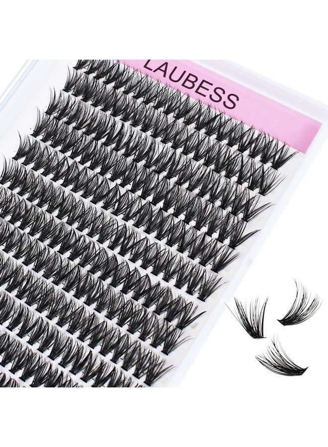 LAUBESS Individual Lashes 14 18Mm 240Pcs Cluster Lashes Natural Look Mixed Tray Diy Eyelash Extension Volume Lash Clusters Eyelashes Long Individual Lash Extensions (40D 0.07D 14 18Mm) - Image 2