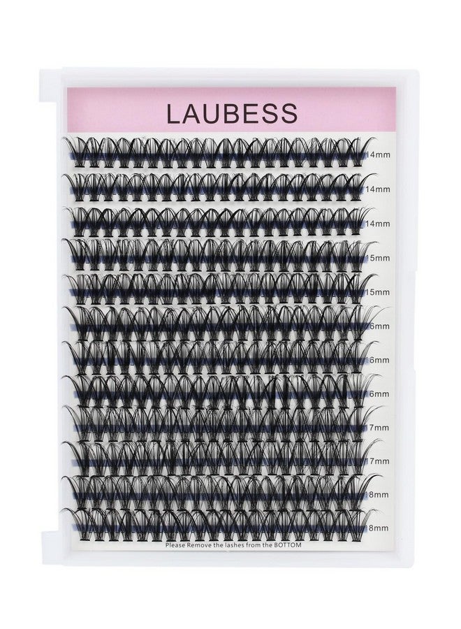 LAUBESS Individual Lashes 14 18Mm 240Pcs Cluster Lashes Natural Look Mixed Tray Diy Eyelash Extension Volume Lash Clusters Eyelashes Long Individual Lash Extensions (40D 0.07D 14 18Mm) - Image 3