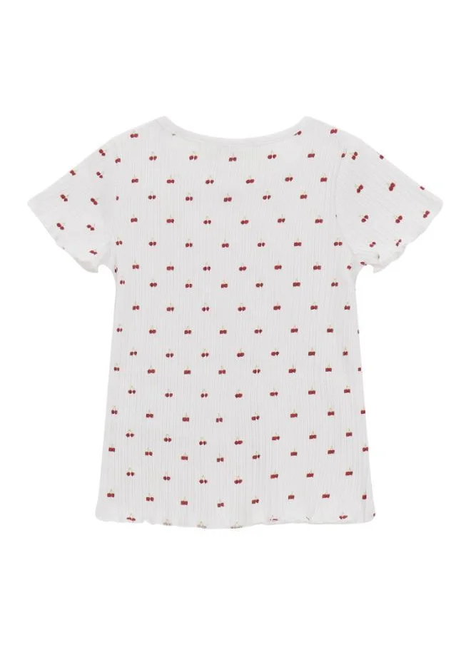 جس Kids Printe Crew Neck T-Shirt