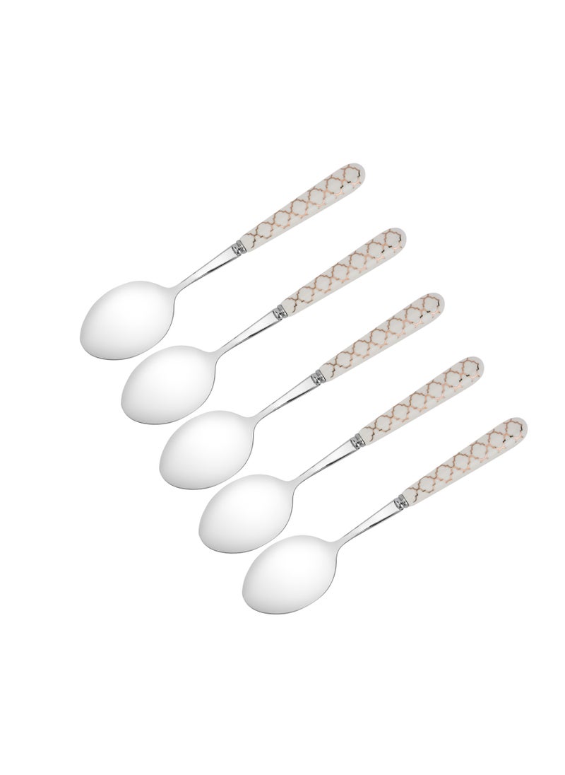 DELCASA Delcasa Tea Spoon DC2981 Pack of 5, Stylish Finish, Light-Weight  - Image 1