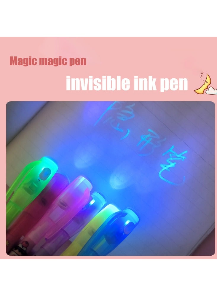 3 Fancy Cute Cartoon Magic Pen spy Uv Light Invisible Ink Pen for Kids - Image 1
