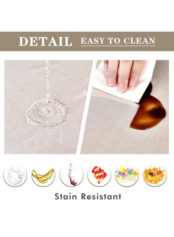 Nasitos 2 Pack 70 Inch Round Plastic Table Cover Protector, 100% Waterproof, Thick, Non-Slip, Easy to Clean for Wedding, Banquet, Restaurant, Party - Image 3