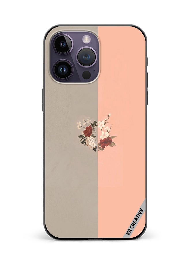 VR CREATIVE Protective Case Cover For Apple iPhone 16 Pro Max Flower Design Multicolour