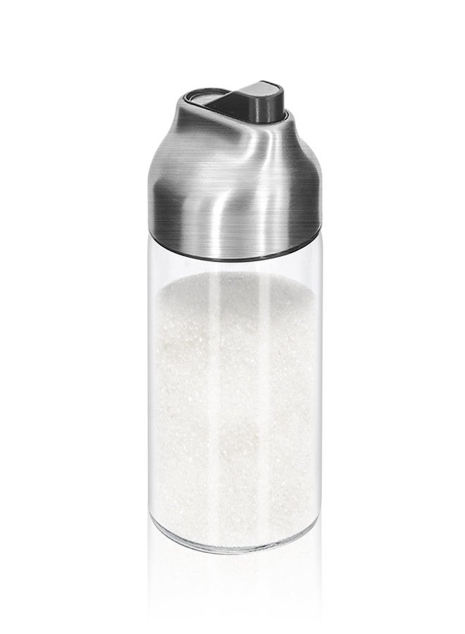 Aelga Glass Sugar Dispenser with Pour Spout, Weighted Pourer, Coffee Bar Accessories for Coffee, Tea and Baking - Image 1