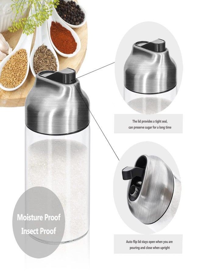 Aelga Glass Sugar Dispenser with Pour Spout, Weighted Pourer, Coffee Bar Accessories for Coffee, Tea and Baking - Image 4