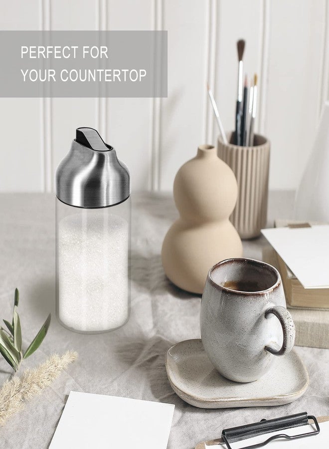 Aelga Glass Sugar Dispenser with Pour Spout, Weighted Pourer, Coffee Bar Accessories for Coffee, Tea and Baking - Image 5