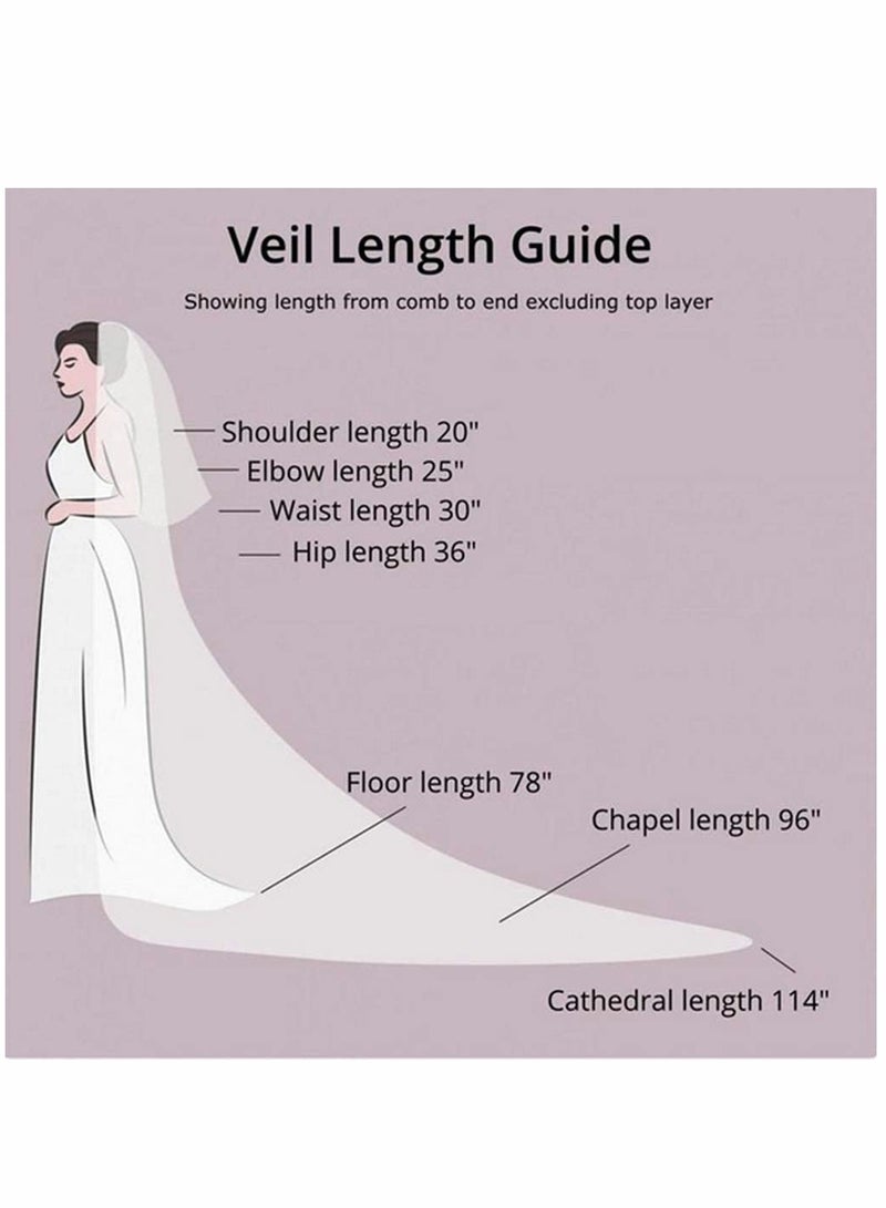 Elegant Lace Wedding Veil for a Stunning Bridal Look - Image 3