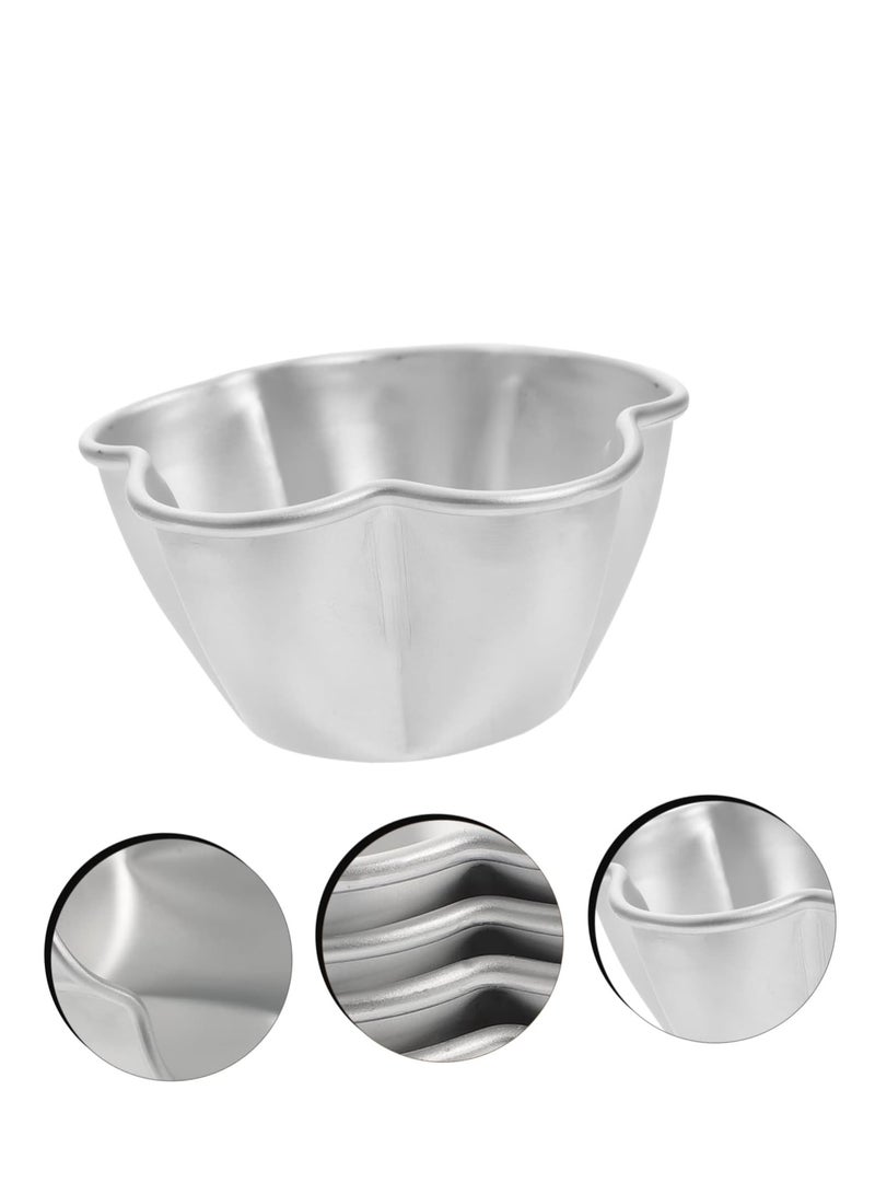 Y&D 4pcs Mini Cake Mold Flower Cake Pan Mini Muffins Non Stick Baking Pan Pudding Mold Cupcake Baking Moulds Non-stick Muffin Ramekin Tart Tin Aluminum Alloy  - Image 2