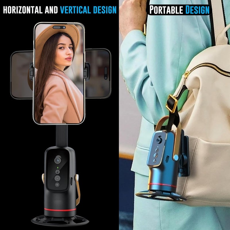 WeCool G2 AFT Ai Auto Face Tracking Tripod Motion Sensor with 360° Rotation, 2200mAh Battery, AI Intelligent Lens, 1.8m Tripod Mount Support for Android, iPhone, and Ring Light Compatibility - Image 5