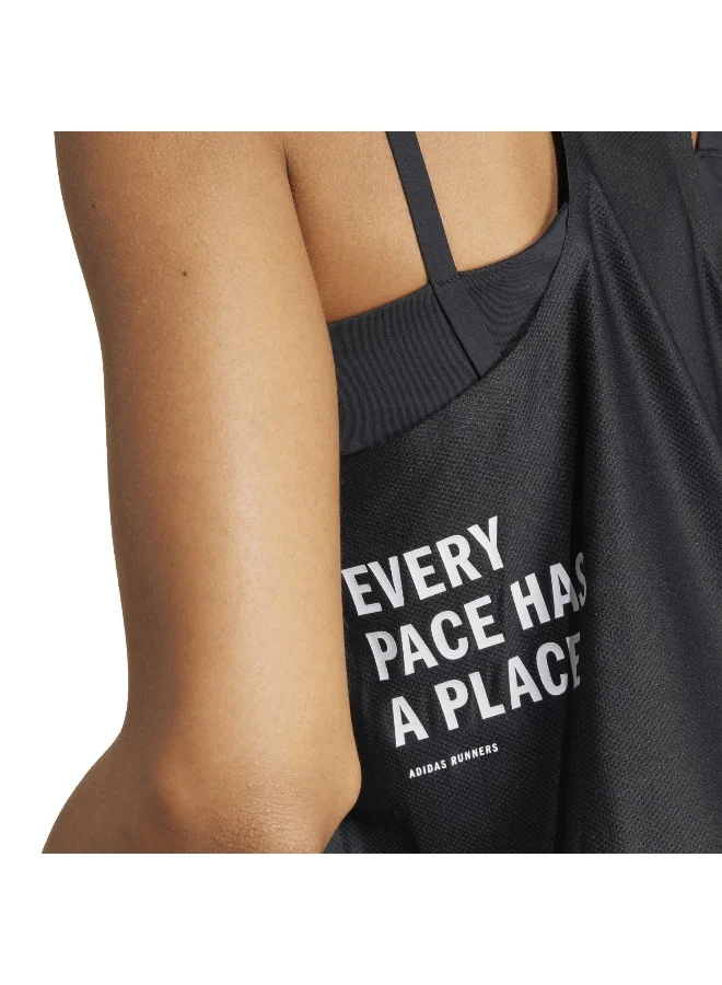 Adidas Otr Ar Singl W Black Shirt (Sleeveless) Other Shirts For Women