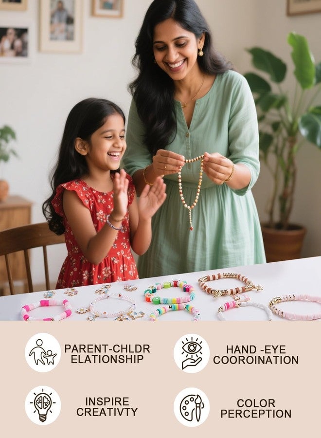 BuyLift Jewelry Making Kit - 5000+ Colorful Clay Beads, Letter Charms & Unicorn Pendants | 24-Color Bracelet Making Kit for Girls, DIY Friendship Bracelet Craft Gift for Kids Ages 6-12 (multicoler bead) - Image 2