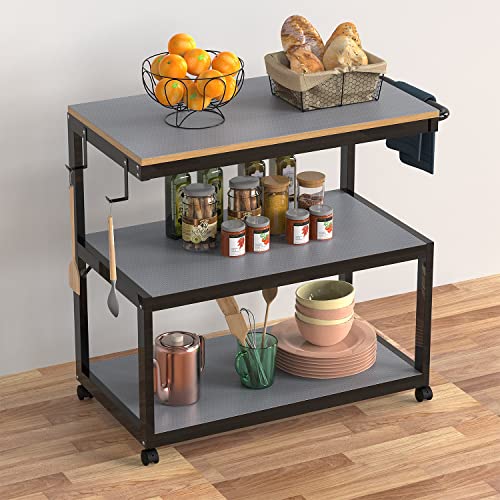 StaHom Shelf Liners for Kitchen Cabinets Refrigerator Liners Waterproof & Oil-Proof Kitchen Cupboard Liner Plastic Drawer Mats EVA Non Adhesive Fridge Liner for Shelves Gray 11.8 x 59 Inch - Image 2